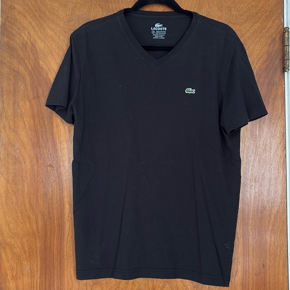 Lacoste black tshirt.